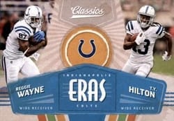 2018 Panini Classics Eras Reggie Wayne / T.Y. Hilton #7 card