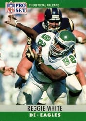 1990 Pro Set Base Set Reggie White #252 card