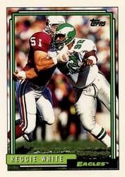 1992 Topps Base Set Reggie White #162 card