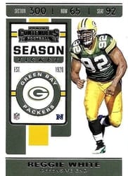 2019 Panini Contenders Base Set Reggie White #2 card