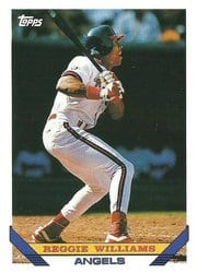 1993 Topps Base Set Reggie Williams #543 card