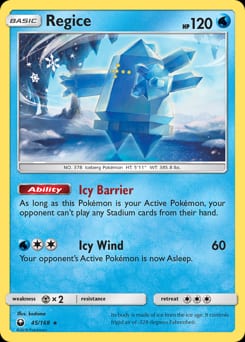 Celestial Storm Regice #45 card