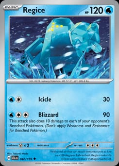 2025 Journey Together Regice #42 card
