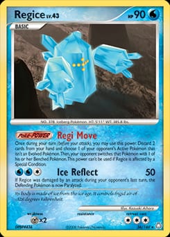 2008 Legends Awakened Regice #36 card