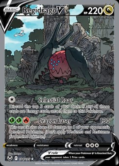2022 Silver Tempest Regidrago V #184 card