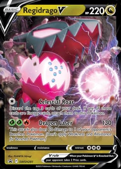 2019 SWSH Black Star Promos Regidrago V #SWSH281 card