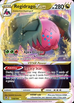 2022 Silver Tempest Regidrago VSTAR #136 card