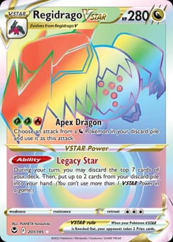 2022 Silver Tempest Regidrago VSTAR #201 card