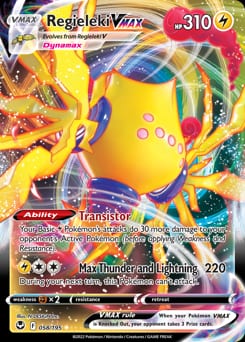 2022 Silver Tempest Regieleki VMAX #58 card