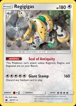 Crimson Invasion Regigigas #84 card
