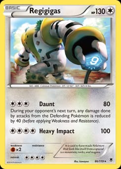 2014 Phantom Forces Regigigas #86 card