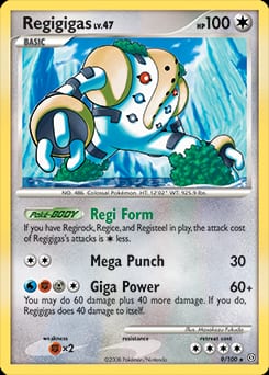 2008 Stormfront Regigigas #9 card