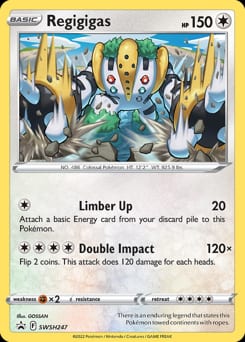 SWSH Black Star Promos Regigigas #SWSH247 card