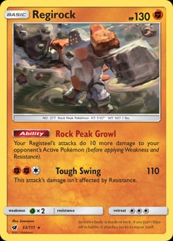 2017 Crimson Invasion Regirock #53 card