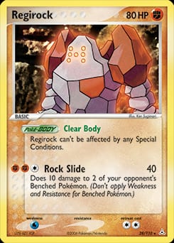 2006 Holon Phantoms Regirock #28 card