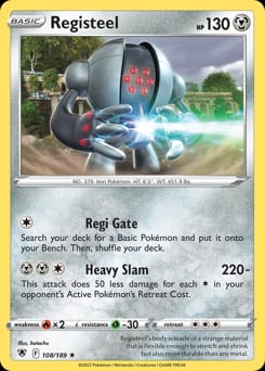 2022 Astral Radiance Registeel #108 card