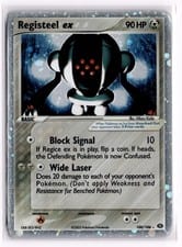 2005 Emerald Registeel ex #100 card