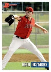 2021 Bowman Heritage Base Set Reid Detmers #213 card