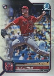 2022 Bowman Chrome Base Set Reid Detmers #6 card