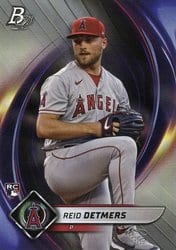 2022 Bowman Platinum Base Set Reid Detmers #33 card