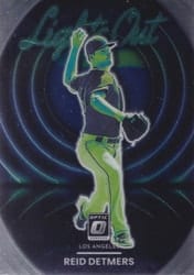 2022 Donruss Optic Lights Out Reid Detmers #LO-3 card