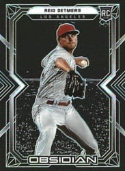 2022 Panini Chronicles Obsidian Reid Detmers #8 card