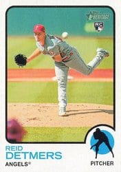 2022 Topps Heritage Base Set Reid Detmers #24 card