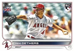 2022 Topps UK Edition Base Set Reid Detmers #106 card