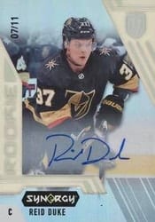 2020-21 Upper Deck Synergy Base Set Reid Duke #78 card