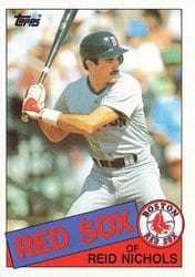 1985 Topps Base Set Reid Nichols #37 card