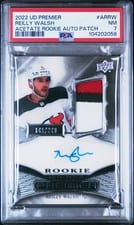 2022-23 Upper Deck Premier Acetate Rookie Autograph Patch Reilly Walsh #AR-RW card