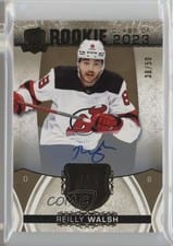2022-23 Upper Deck The Cup Rookie Class of 2023 Gold Foil Autograph Parallel Reilly Walsh #2023-RW card