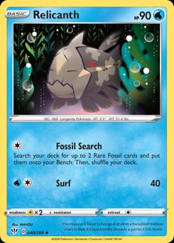 Darkness Ablaze Relicanth #40 card
