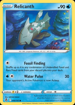 Silver Tempest Relicanth #44 card