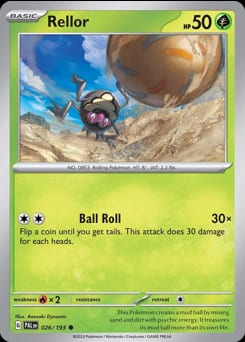 Paldea Evolved Rellor #26 card