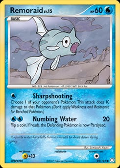 Mysterious Treasures Remoraid #95 card