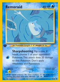 Neo Revelation Remoraid #50 card