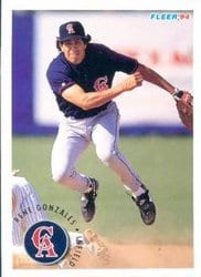 1994 Fleer Base Set Rene Gonzales #57 card