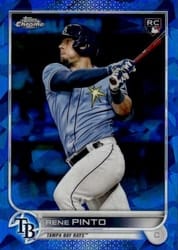 2022 Topps Chrome Update Sapphire Edition Base Set Rene Pinto #US153 card