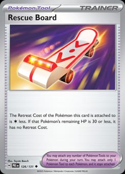 Prismatic Evolutions Rescue Board #126 card
