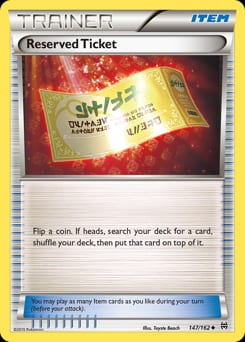 BREAKthrough Reserved Ticket #147 card