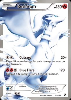 Black & White Reshiram #113 card