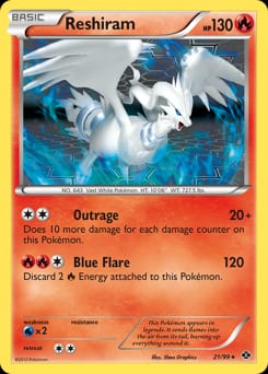 Next Destinies Reshiram #21 card