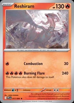 Phantasmal Flames Reshiram #17 card