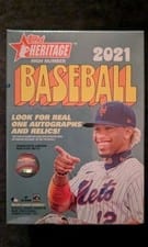 2021 Topps Heritage Retail Box card