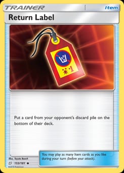 Team Up Return Label #153 card