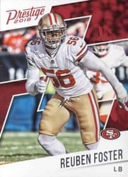 2018 Panini Prestige Base Set Reuben Foster #3 card