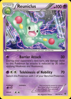 2013 Plasma Blast Reuniclus #44 card
