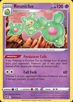 Silver Tempest Reuniclus #78 card