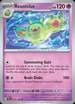 2024 Temporal Forces Reuniclus #72 card